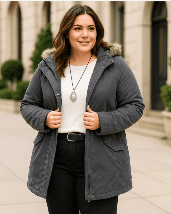 Campera Gamuza "ÁRTICA GRIS" - Imagen 2