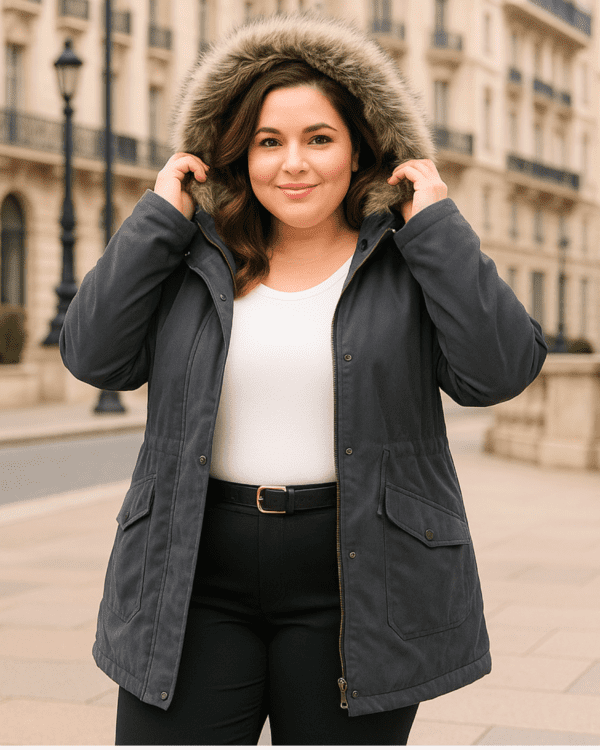 Campera Gamuza "ÁRTICA GRIS" - Imagen 3