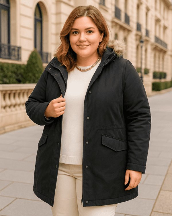 Campera Gamuza "ÁRTICA NEGRA" - Imagen 3