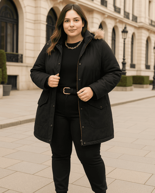 Campera Gamuza "ÁRTICA NEGRA" - Imagen 6