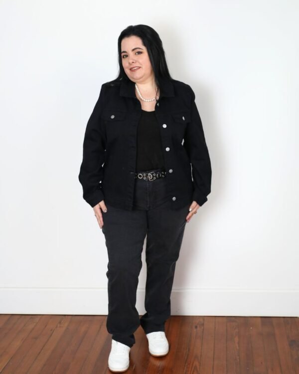 Campera Jean LONIA BLACK (talles grandes) - Imagen 4