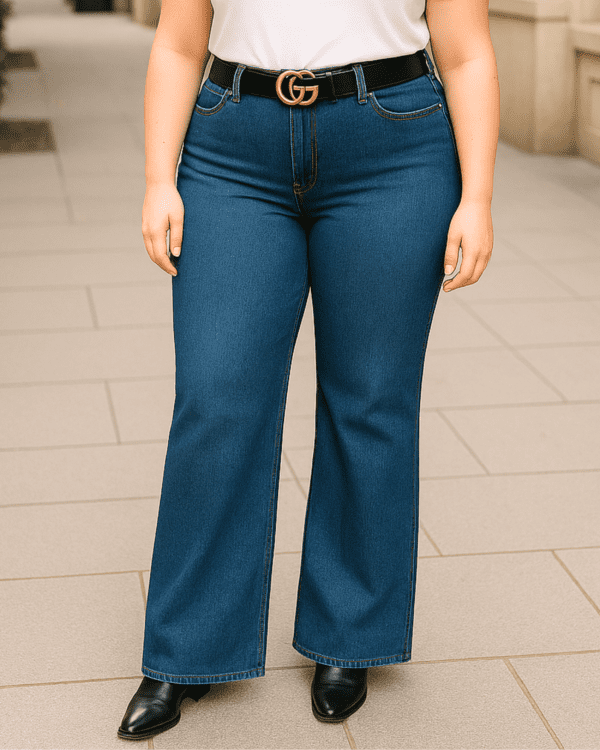 Pantalón Jean "FLARE CORTO AZUL"