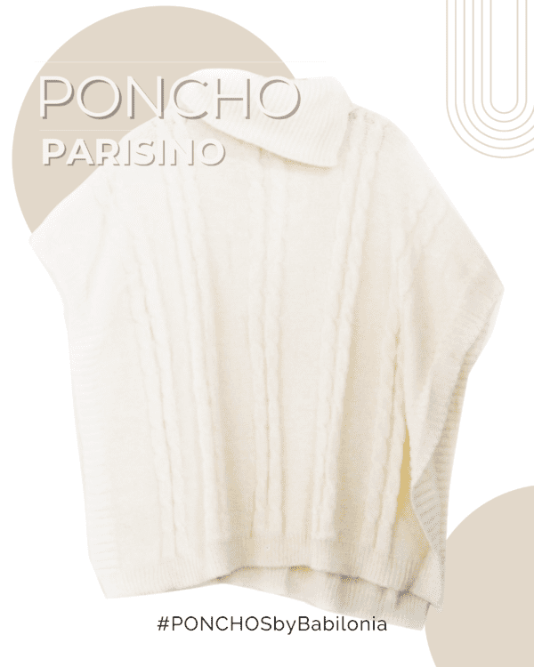 Poncho "PARISINO" – 15% OFF contado o transferencia $1390