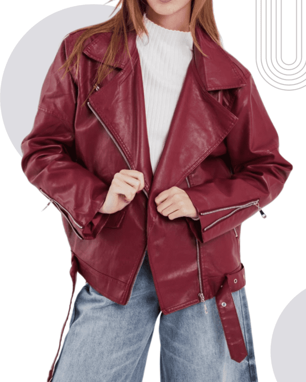 Campera Ecocuero "MAGNA WINE" - 15% OFF contado o transferencia $2750 - Imagen 5