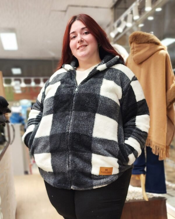 Campera Piel "BLACK & WHITE" - 15% OFF contado o transferencia $1950 - Imagen 7